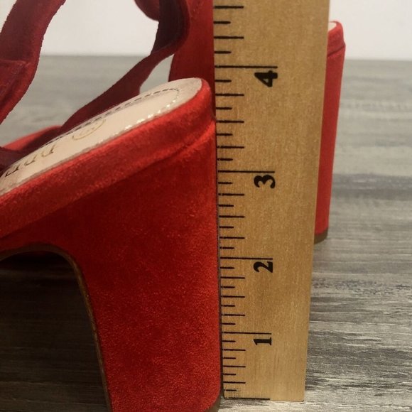 Dream Pairs Shoes Dream Pairs Womens Hichunk Red Suede High Heel Pump Sandals Size 55 Poshmark